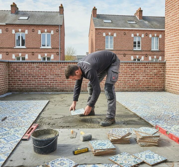 Pose carrelage extérieur à Tourcoing : guide pratique pour réussir vos travaux
