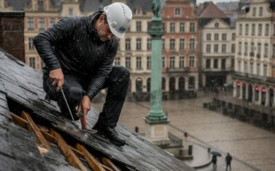 Réparation toiture rapide à Lille : quand l’urgence frappe sous la pluie du Nord